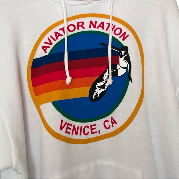 Aviator Nation Hoodie Relaxed Venice Pullover Sz M Unisex - Picture 7 of 12